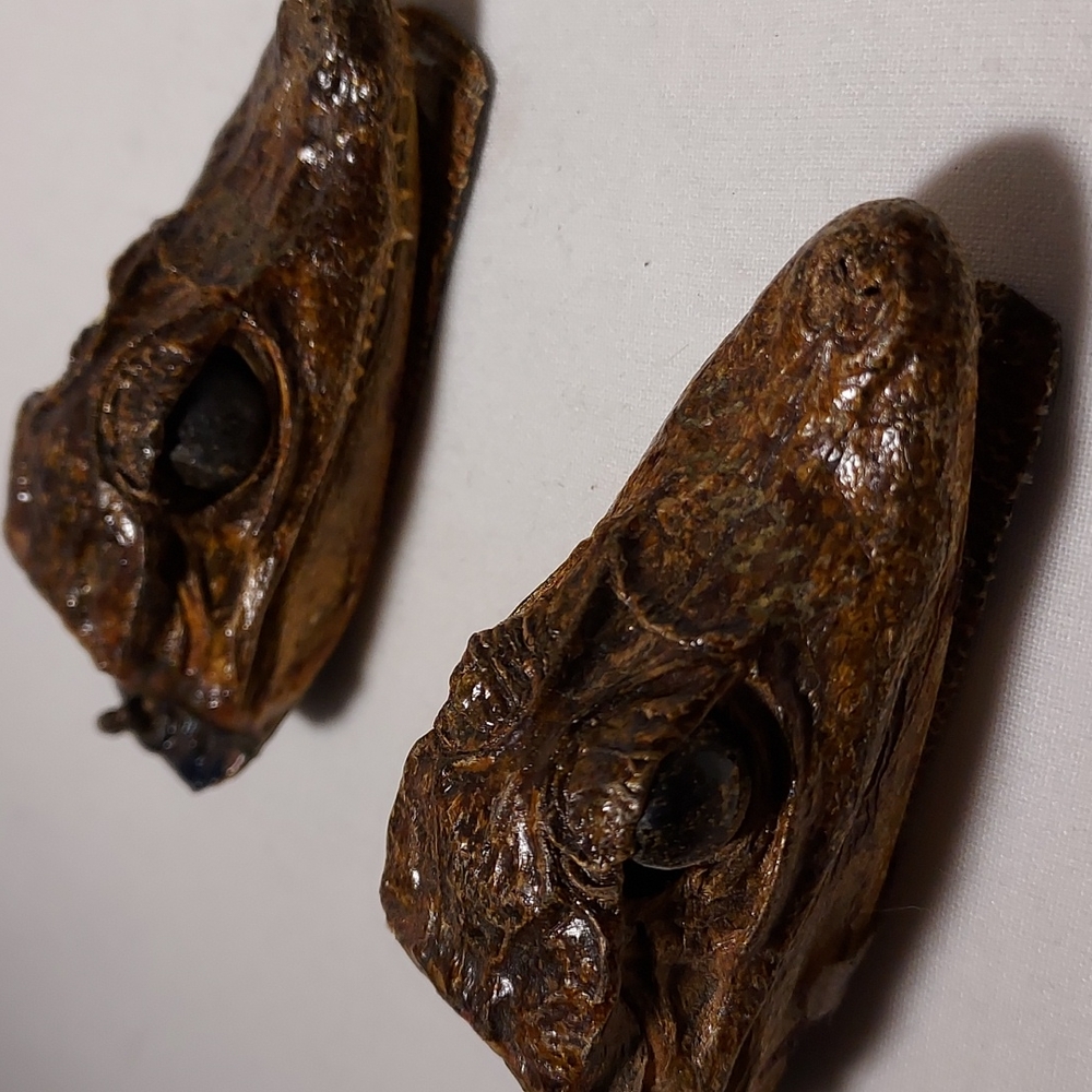 Vintage Alligator Baby Head Key Chains
